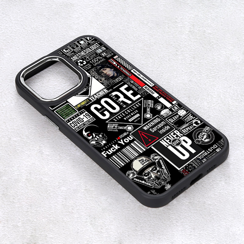 European and American wind hand shells apply iPhone15pm Apple 13 Tide Card Personality 12 Graffiti male 14ProMax female section-Taobao
