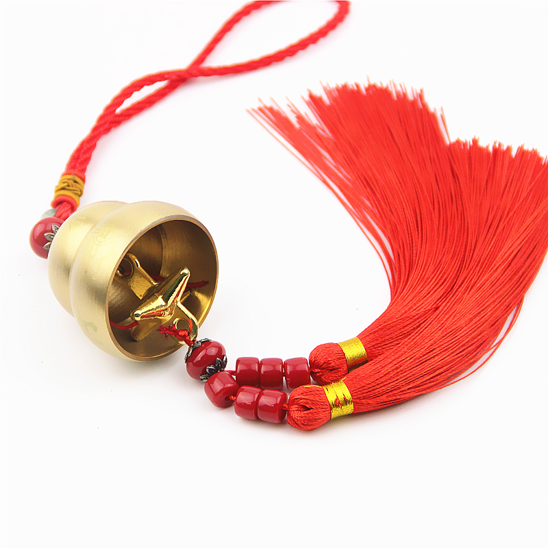 Gourd copper bells wind chimes pendant creative car pendant car decoration security feng shui room home accessories