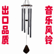 Solid wood music wind chimes home doorbell ornaments room pendants pastoral creative gifts metal retro sound quality crisp