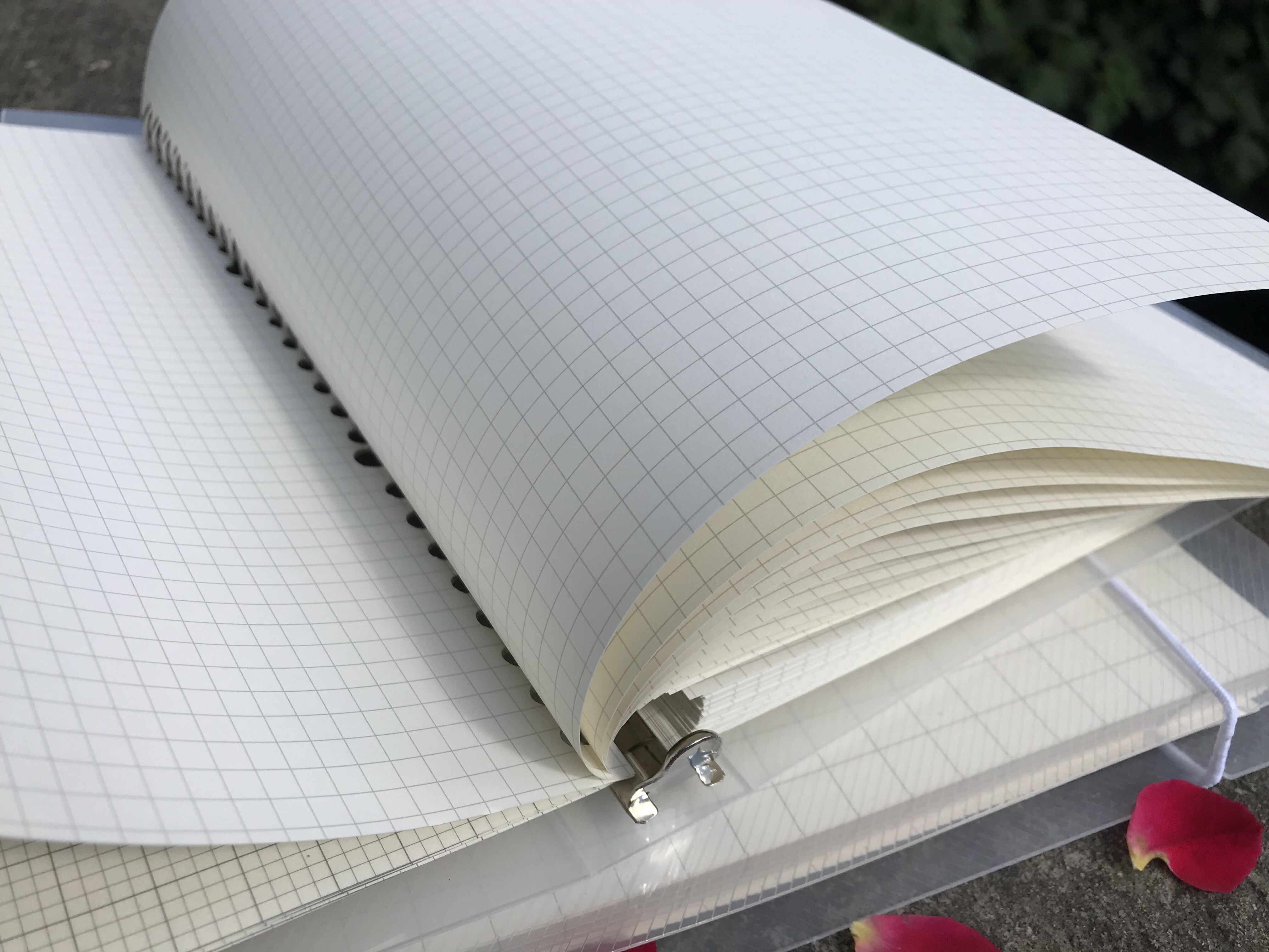 Simple A4 loose-leaf checkered notebook stationery removable b5 grid book A5 checkered horizontal line blank book