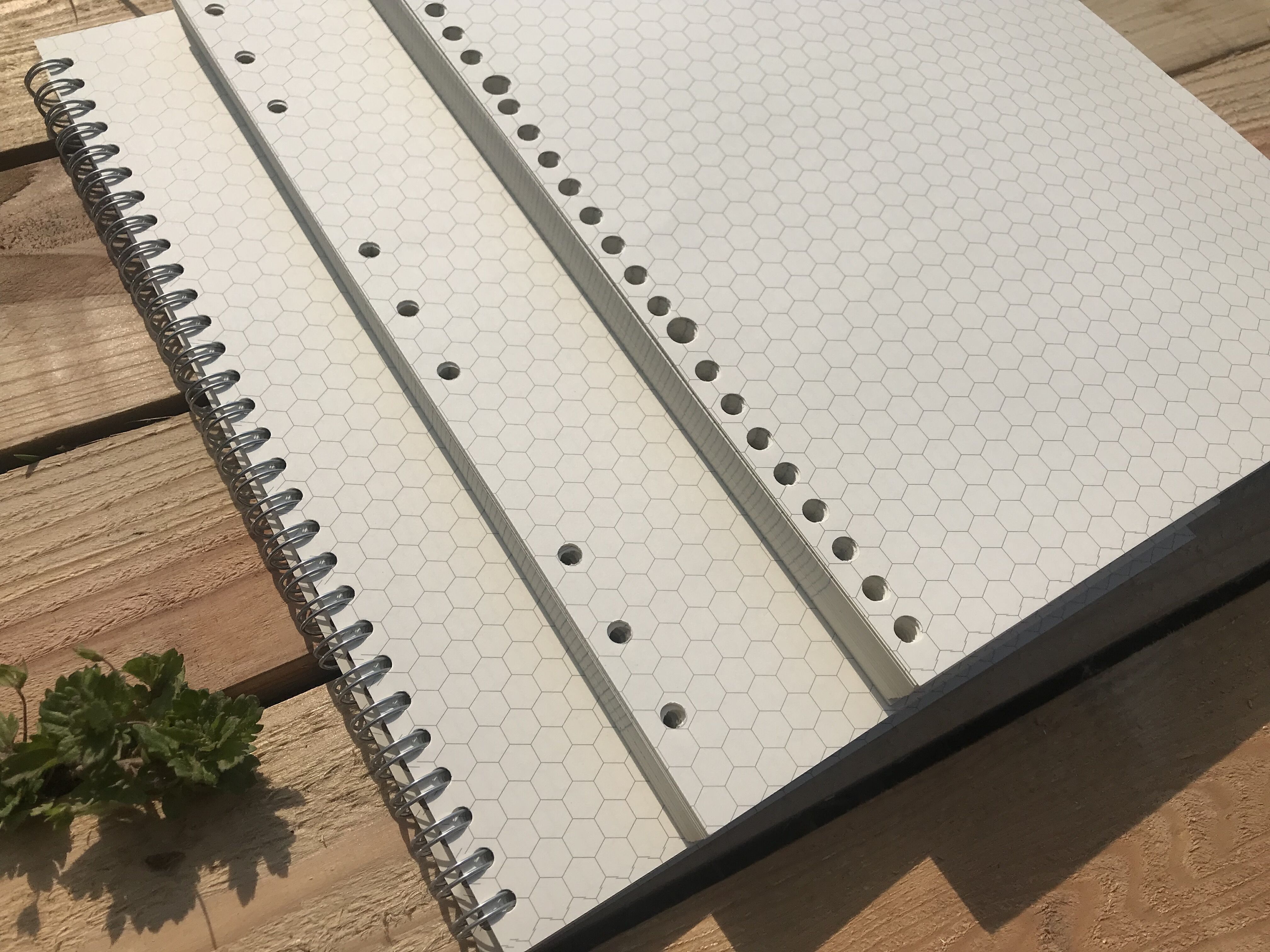 Six rhomboid organic chemical notebook 9 holes 26 holes loose-leaf tiltable sandwich molecular atomic particle structure