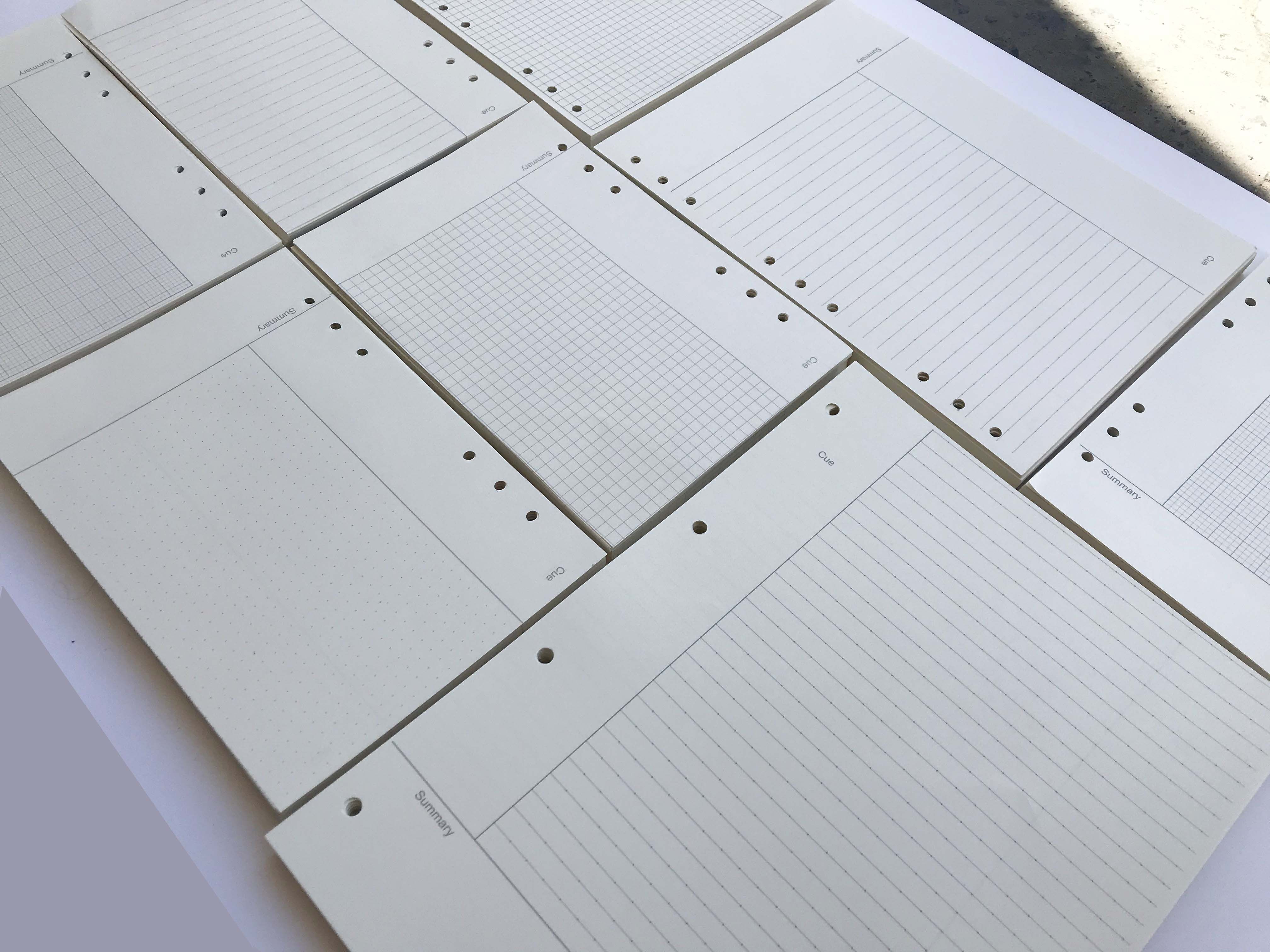 Cornell loose-leaf notebook replacement core loose-leaf core paper replacement core B5A5 beige eye protection 6 holes 9 holes replacement page