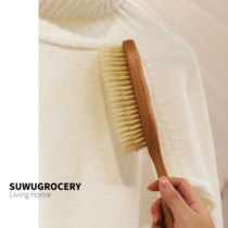 Advanced cashmere nursing brush laine big coat brossé home habillement brossé soft hairbrosse natural solid wood chons épilage épilage