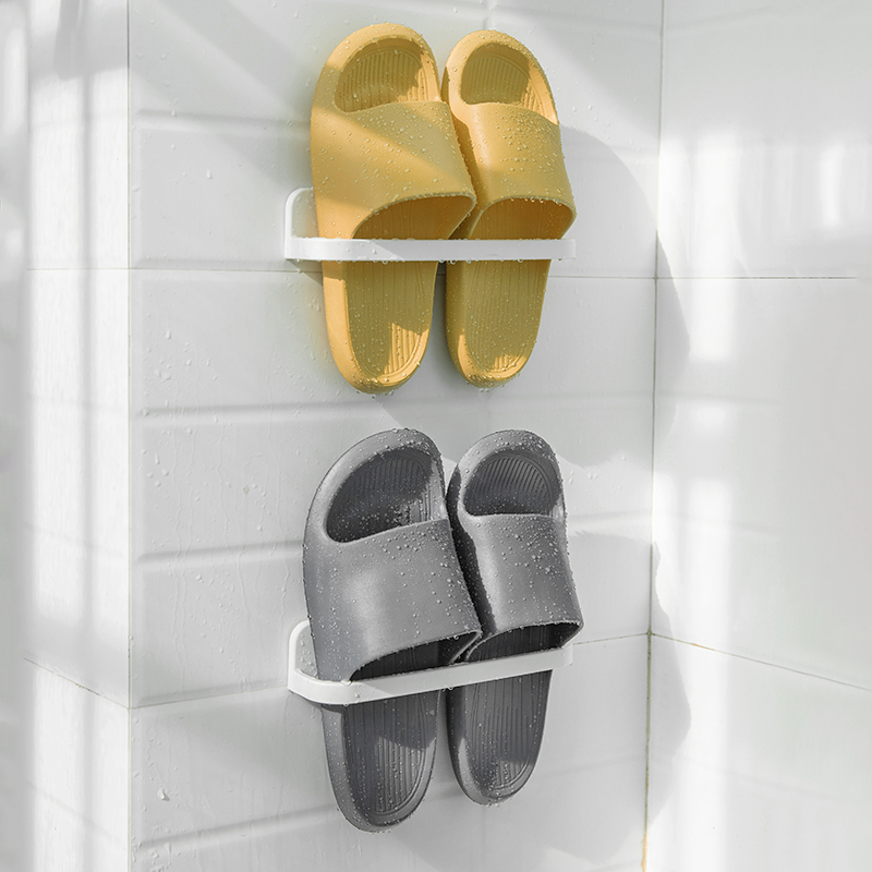 Bathroom Slippers Rack Wall-mounted Makeup Room Wall Toilet Shoes Drain Racks Free to contain Shenzer shelves