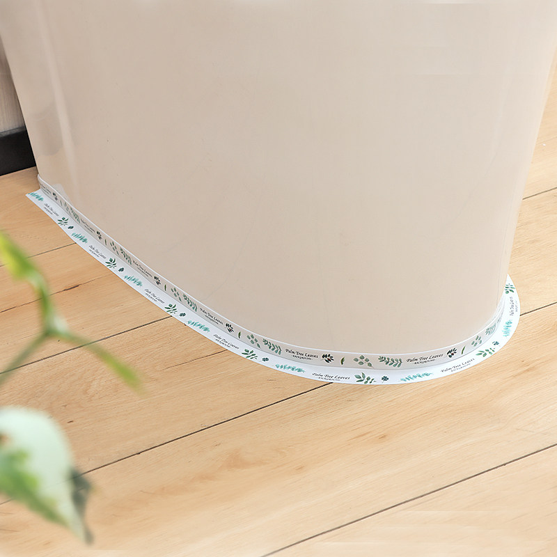 Dressing room cartoon toilet sticker household adhesive waterproof antifouling tape toilet edge decoration beauty seam sticker