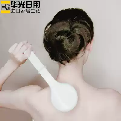 Japan imported long-handled soft hair bath brush Bath brush Bath rub back brush Non-slip rub bath brush Shower back brush