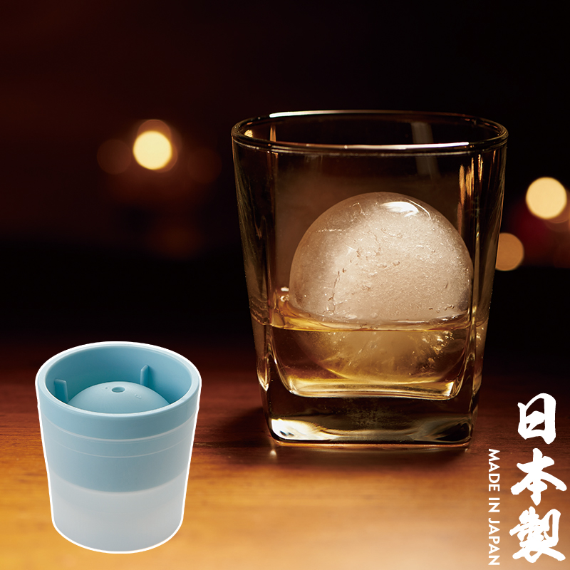 Japan Import LIKE-IT with lid round ice-making g whisk ice hockey maker DIY fruit ice cubes molds