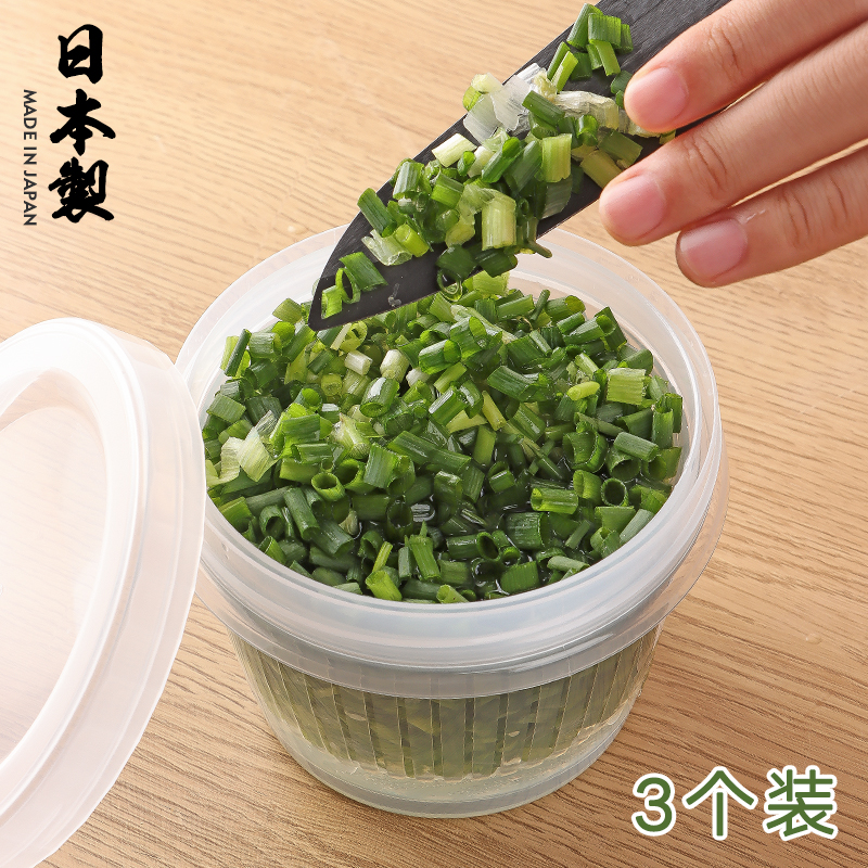 Japan Imports Nakaya Shallot Peanut Ginger Slices Garlic Preservation Box Food Drain Sealed Box FRIDGE CONTAINING BOX