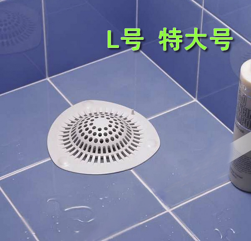 Japan LEC Hair Filter Bathroom Suction Cup Fixed Floor Drain Outfall Hair Filter Large
