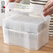 Japan imported burning CD disc box home DVD disc storage box plastic album game disc storage box