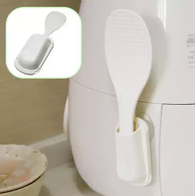 Japanese kitchen suction cup type rice spoon holder Rice spoon holder Rice spoon storage shelf Suction rice cooker suction pot wall