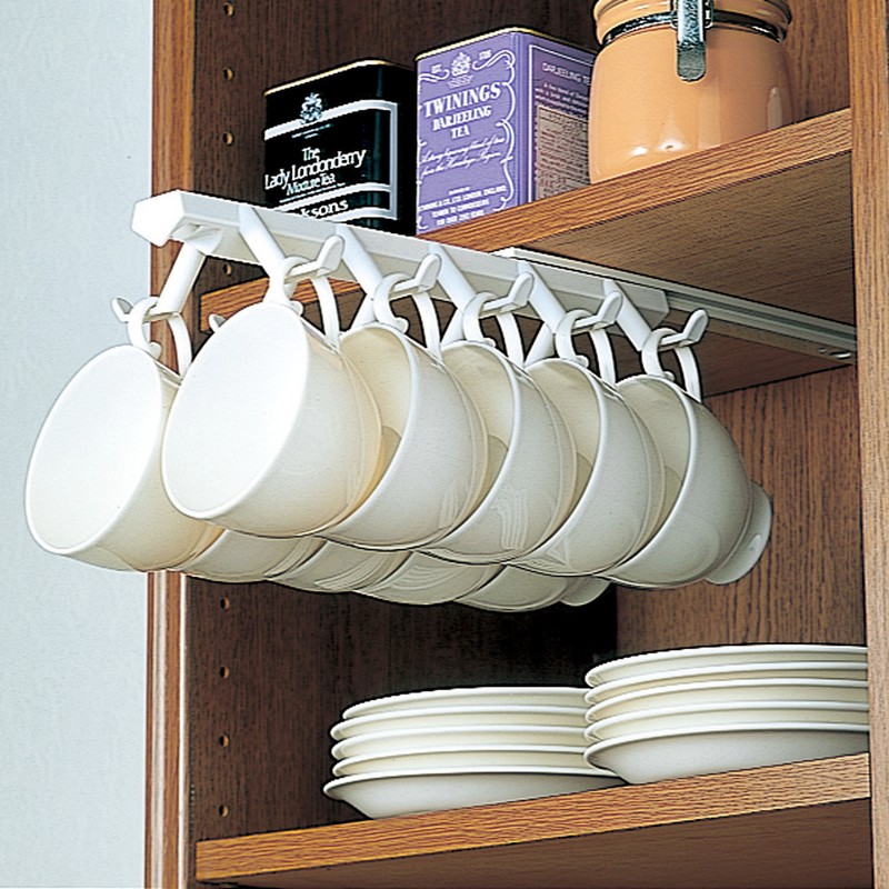 Japan imported creative cup storage shelf Household water cup upside down hanger Coffee cup Tea cup hanging cup holder bracket