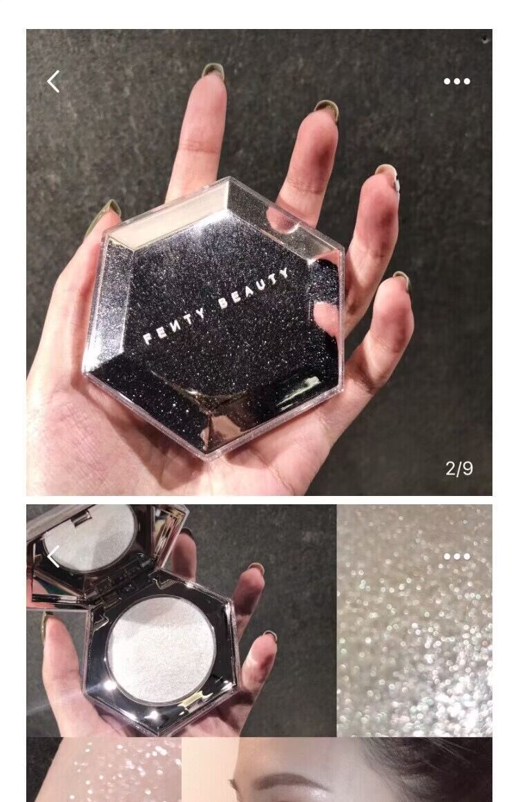 Fenty Beauty New Diamond Bomb Diamond High Light Phiên bản giới hạn Diamond Sữa Lip Glaze highlight phấn