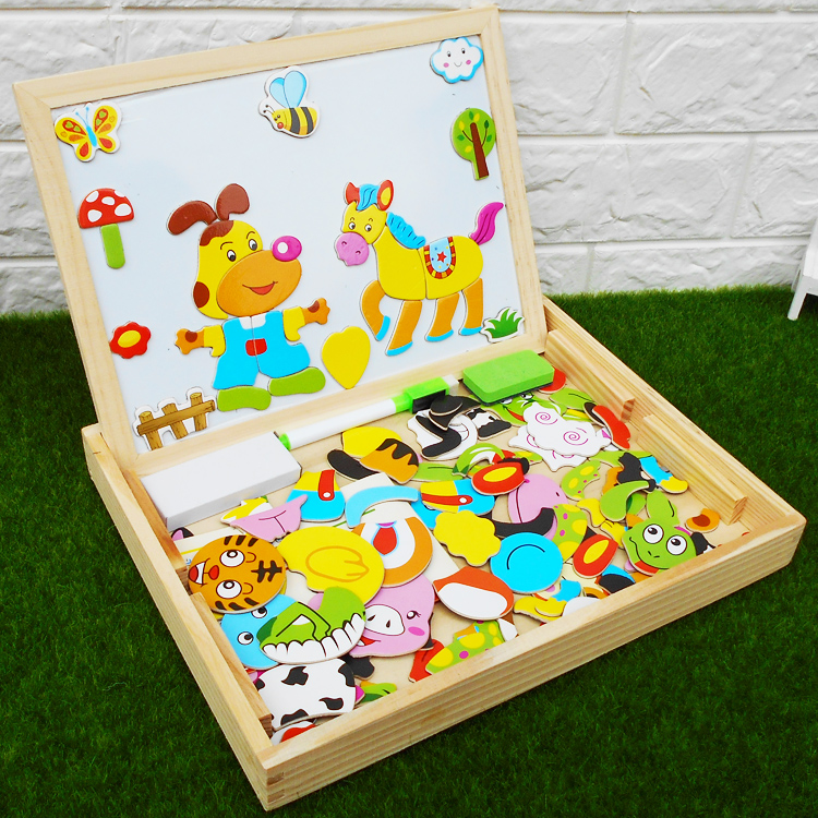 Children's Painting Plate Puzzle Zodiac Magnetic Spelling Yi Boy and Girl 2-3-4-5-6-7 years old