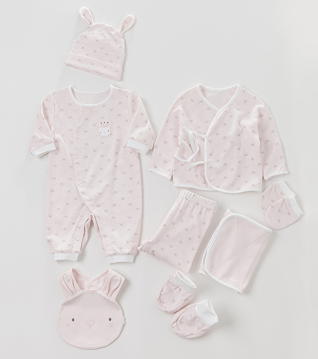 Davebella david Bella hộp quà cho bé sơ sinh quần áo trẻ em jumpsuit bảo vệ bụng 8 món quà hộp bộ quà tặng cho bé sơ sinh