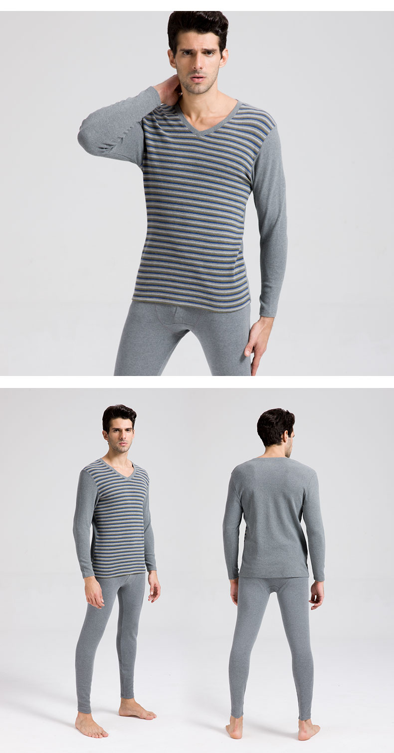 Shile cotton nam đồ lót nhiệt set đồ trung niên cotton mùa thu quần dài quần cotton dày cơ thể áo len nữ đồ lót nam dày