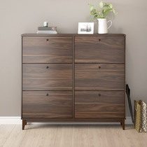 Nordic shoe cabinet simple modern ultra-thin tipping bucket home door large capacity space saving hallway cabinet shoe rack shoe cabinet