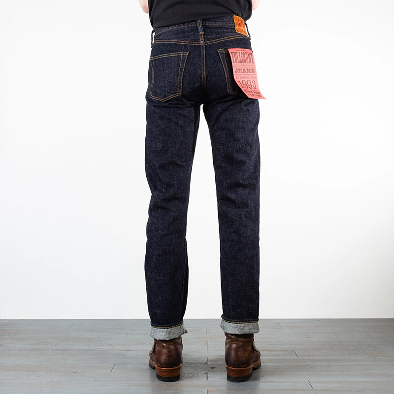 FULLCOUNT 1108XX Nissan Jeans 13 7oz Mid Low Waist Slim Straight Trousers Vintage Original Color Pants
