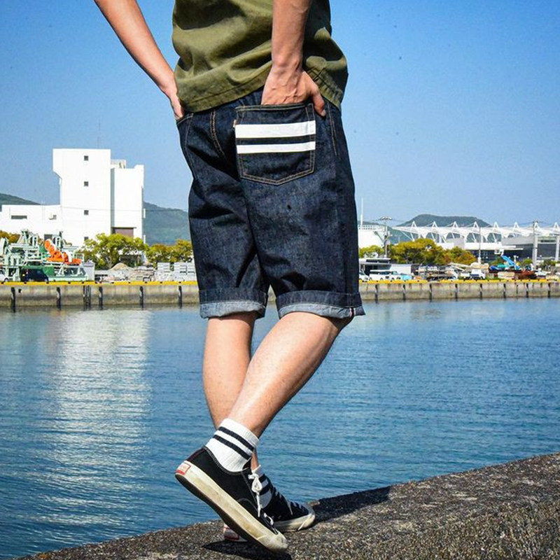 MOMOTARO Momotaro five-point pants H0205SP 10oz summer jeans shorts Nissan thin section men's tide