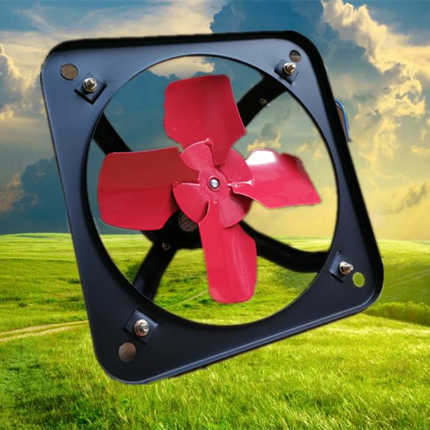 Boxing King 10 Inch Industrial Exhaust Fan Kitchen Exhaust Fan Powerful Square Metal Exhaust Fan Ventilator FPK-25