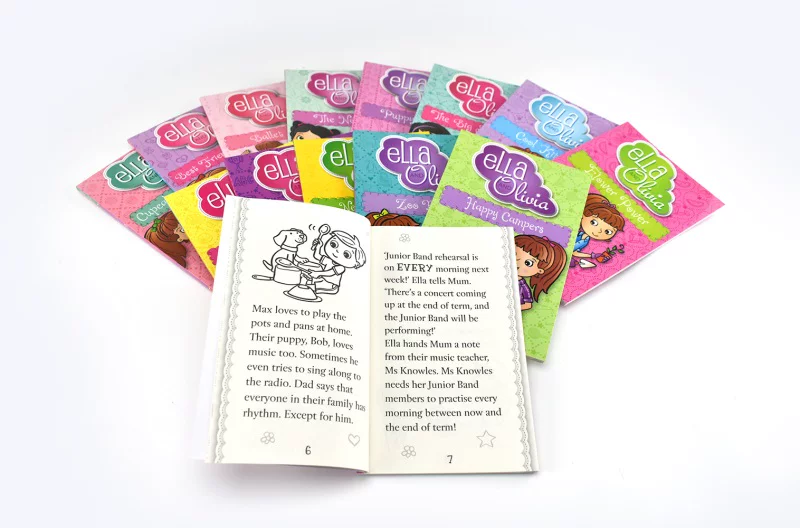 Школьный набор Ella & Olivia 'Bundle of Fun' История Эллы и Оливии: 14 книг, обучение, рост девочки, история, основные главы