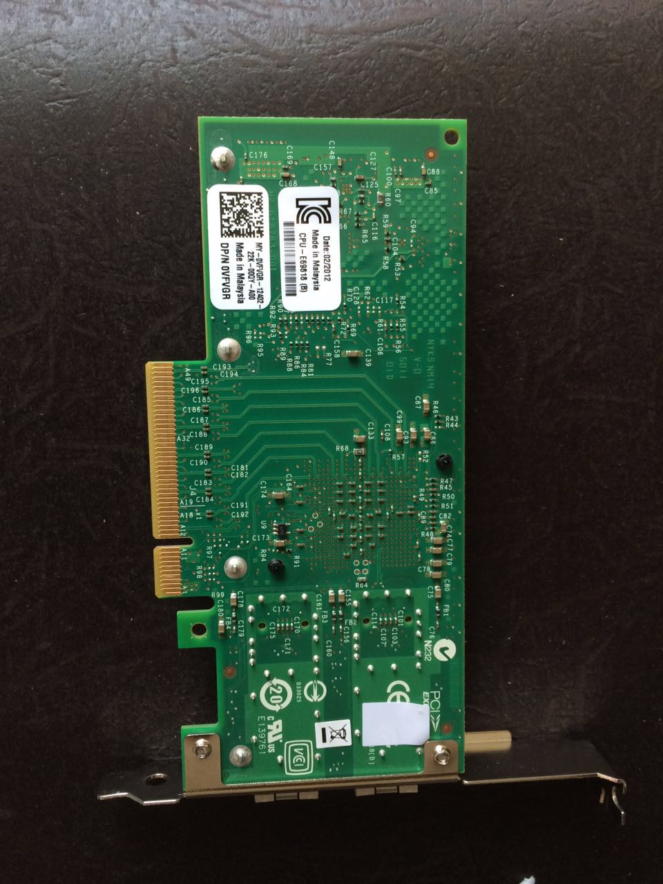 Intel X520-DA2 10G GMNG card X520-DELL 0F3VKG E10G42BTDA