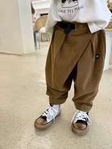 MINIV KIDS baby Japanese pants autumn baby casual all-match trousers two-color into