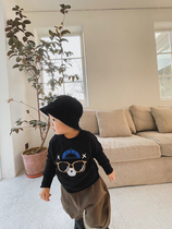 (20% off) MINIVKIDS embroidered baby bear fleece sweater winter pullover top
