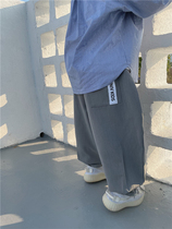 MINIV KIDS spring new baby webbing suit pants childrens loose pants comfortable