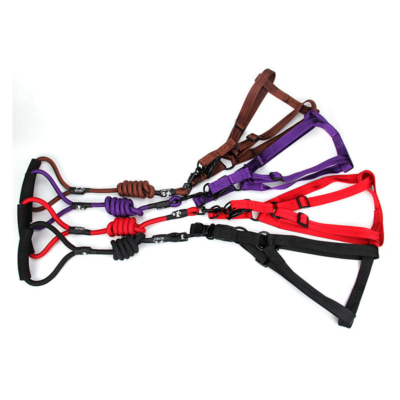 Popo BOBO pet Home telescopic traction with traction rope spring cushion Dog Necklace With Pull Chest