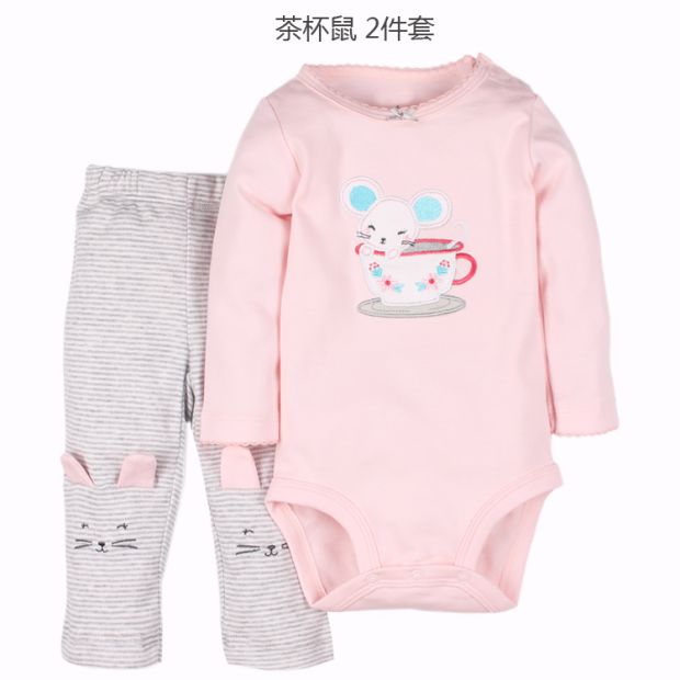 Quần áo sơ sinh cotton dài tay phù hợp với quần áo trẻ em romper túi ass quần jumpsuit jumsuit nhung trẻ em
