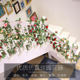 Artificial Rose Decorative Flower Vine, Fake Flower Vine, Silk Flower, Plastic Flower, Pipe Decoration, Wall Hanging, Wedding Decoration