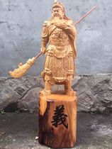 Hot wood carving figure martial God of wealth Rosewood Guan Gong root carving ornaments crafts living room:length 45 wide 44 high 15