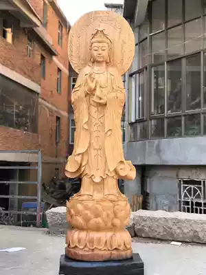 Hot sale spot African Rosewood South China Sea Guanyin Bodhisattva Buddha figure carving solid wood root carving ornaments whole wood