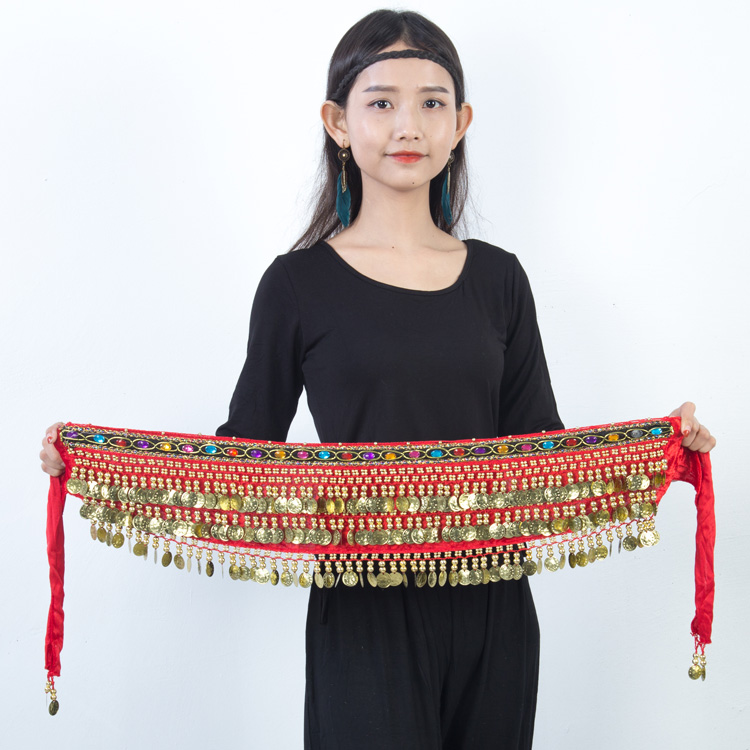 Neon Clothing New Belly Dance Practice Waist Chain Indian Dance Performance Waist Chain Fitness Waist Chain Color Diamond Performance Waist Chain