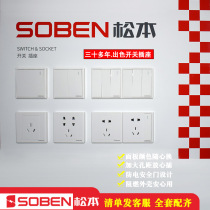 Matsumoto A3 SWITCH SOCKET PANEL WALL 16A AIR CONDITIONING INSERT POROUS 86 Type of white open 5-hole concealed for home