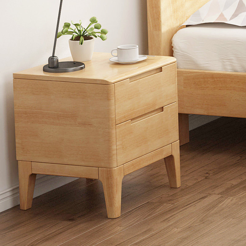 Solid wood bed head cabinet containing cabinet bedroom furniture bedside cabinet Nordic log solid wood bed head cabinet TB-10