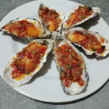 [彷真蒜蓉生蚝烧烤模型贝斯令乳山牡蛎假海鲜装饰点菜食品拍照道具]