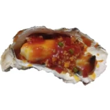 [彷真蒜蓉生蚝烧烤模型贝斯令乳山牡蛎假海鲜装饰点菜食品拍照道具]