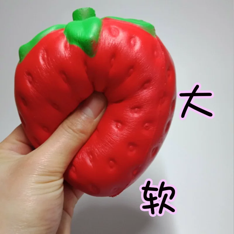 Сквиш, клубника, игрушка, антистресс