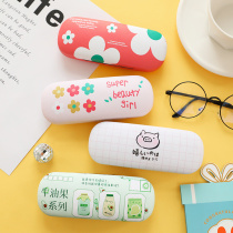 2021 new glasses case Advanced sensation portable large capacity ins day series eye box anti-pressure ultralight cartoon