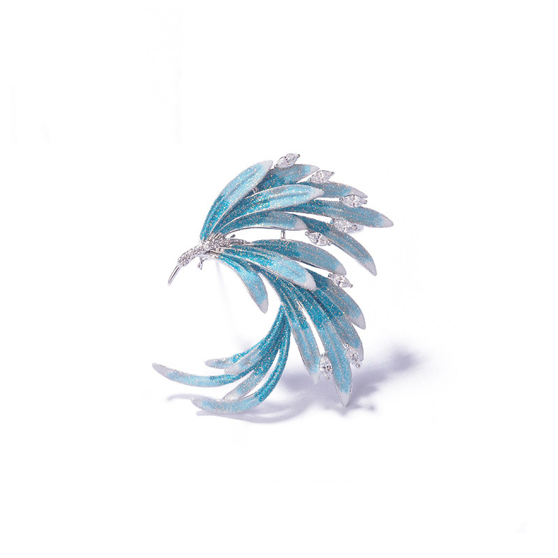 Sweater dot Decorations Chest Needle National Wind Small Crowdstitch Vintage Blouse Retro Blouse Sweater Fur Coat Neckline Decorator National Tide Accessories