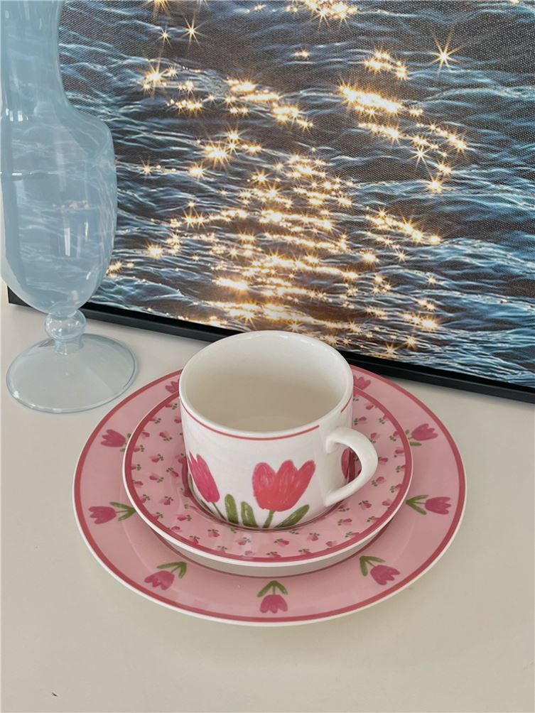 Black Tea Cup Special Cup Advanced Sensation Delicate Woman Water Glass Net Red 2021 new home retro curphine cup
