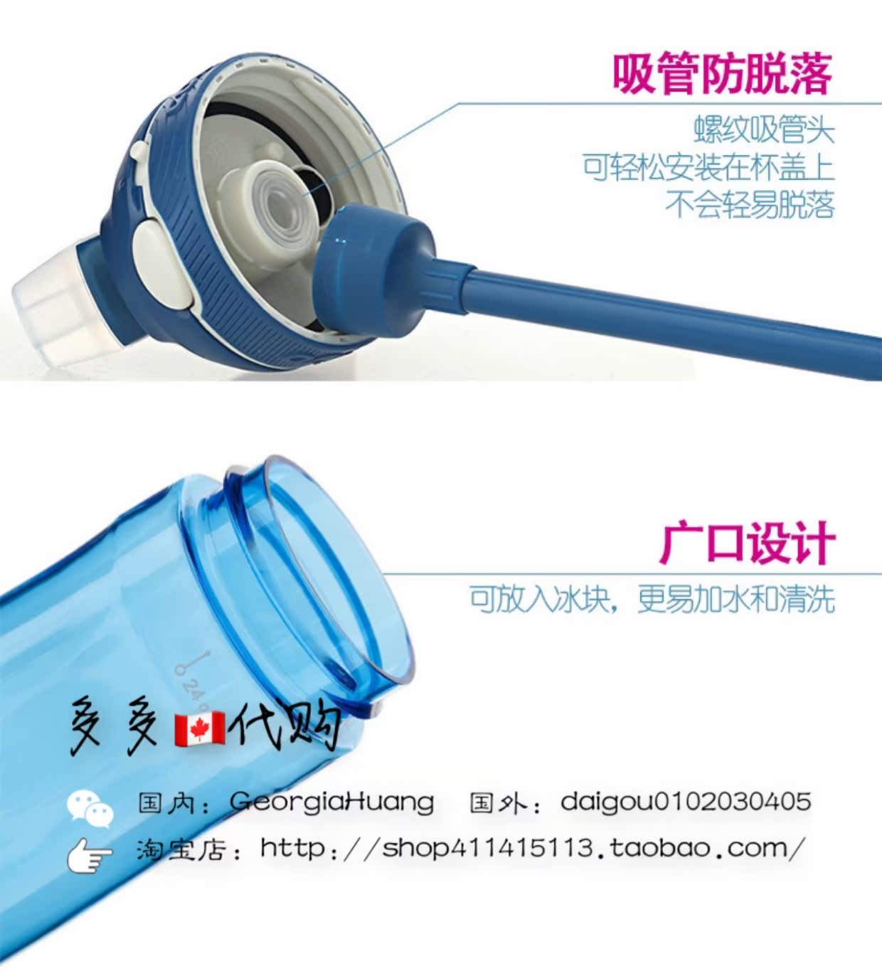 CONTIGO Condike Portable Cup thể thao dành cho người lớn Cup Sippy Cup Khóa Leakproof Ấm siêu tốc Hand Cup bình nước thể thao cho xe đạp