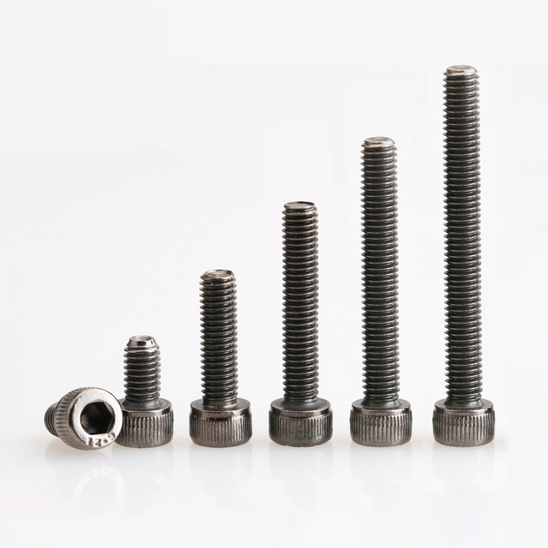 Plated Black Nickel 12 9 Grade Cup Head hexagonal screw high-strength cylindrical head bolt M2M2 5M3M4M5M6M8