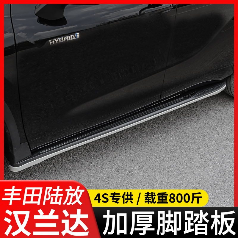 Suitable for Toyota Highlander foot pedal 2022 Crown Land Release Modified Welcome Side Electric Pedal Accessory