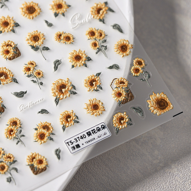 Sunflower Nail Art Stickers New Summer Romantic Sunflower Sunflower Sunshine Flower Cute Nail Art Stickers Sunflower Nail Art Stickers New Summer Romantic Sunflower Sunflower Sunshine Flower Cute Nail Art Stickers