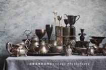 B Cup Set Cup Series Old Cup Machine Western Antiquity Still Photography Brass (2 store prop shop)