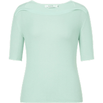 (Light silk craftsmanship) Masfil 2023 new summer mulberry silk truncated slim-fitting sweater