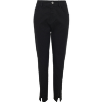 (Pantalon de Loose) jeans Marvelfiel neufs Été de coton lavé noir de coton de petite taille